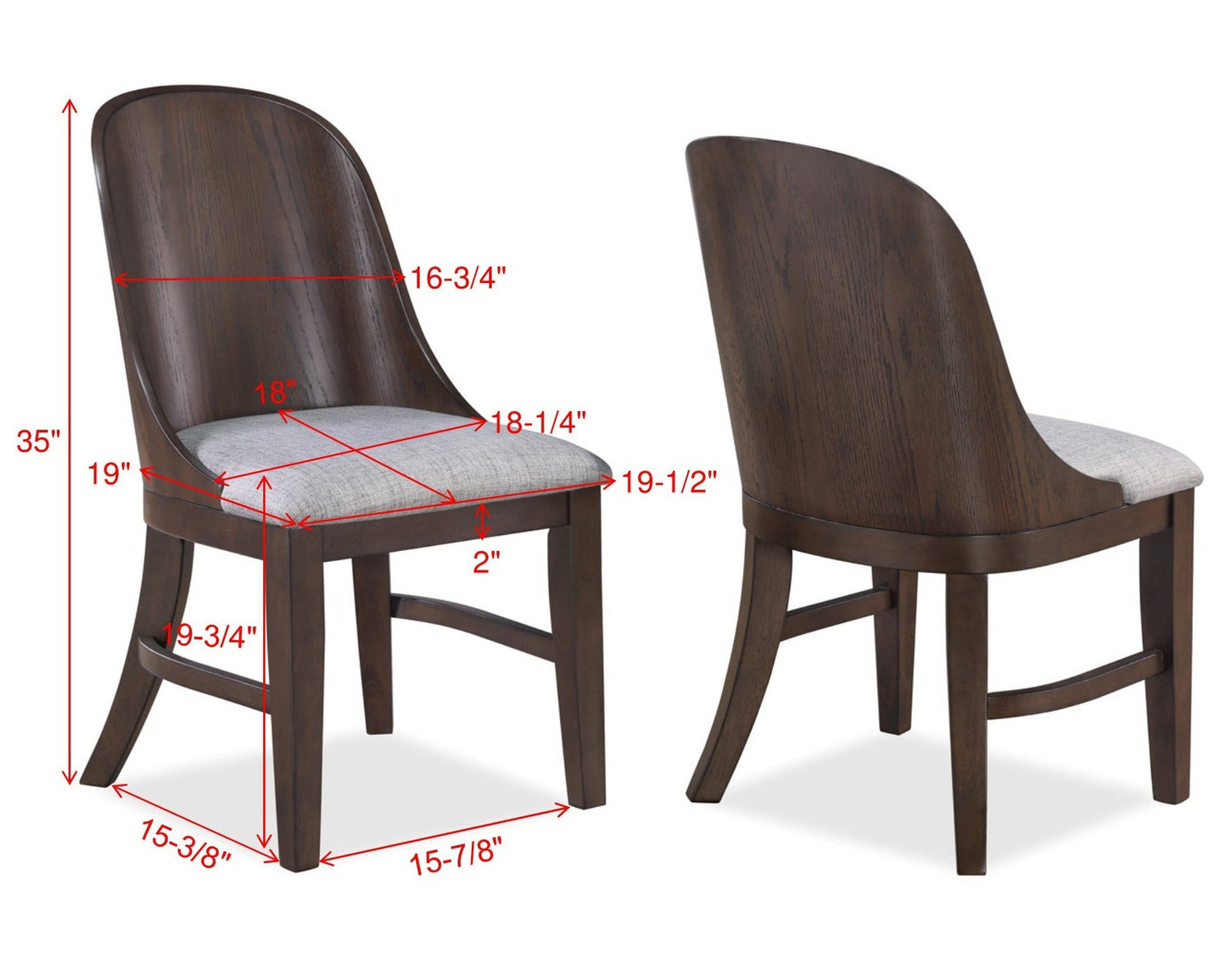 Chaises Cullen (lot de deux)