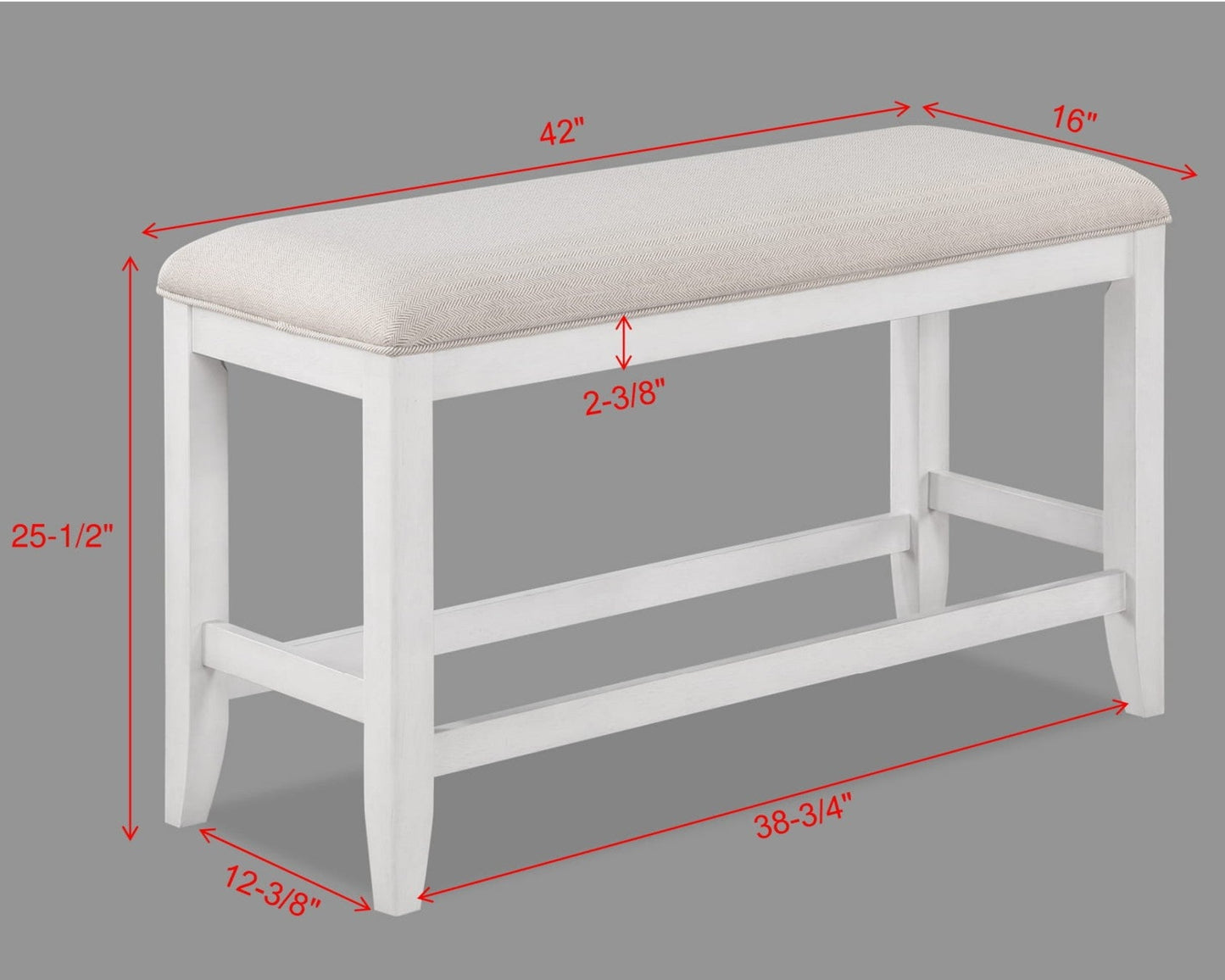 Banc de hauteur de comptoir Frey