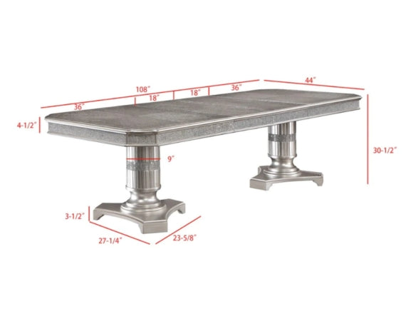 Table à manger sur pied Klina